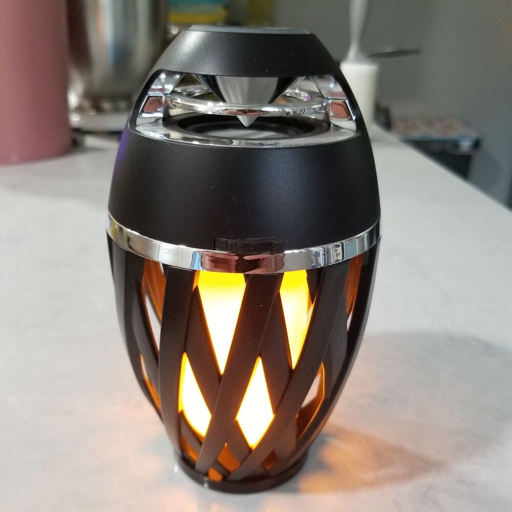 Gabba Goods Portable Bluetooth Speaker with Flame Light Effect